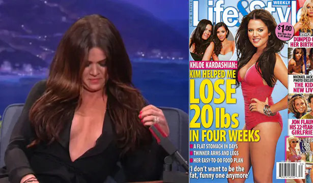 How did Khloe Kardashian lose 20 kilograms in a month?