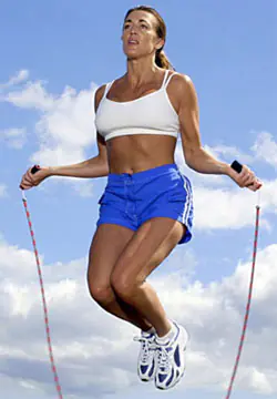 Add jumping rope to your workout for weight loss.