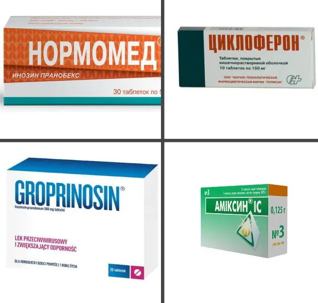 Medicines for the treatment of papillomas
