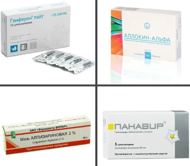 Medicamentos para el tratamiento del papiloma del canal cervical.