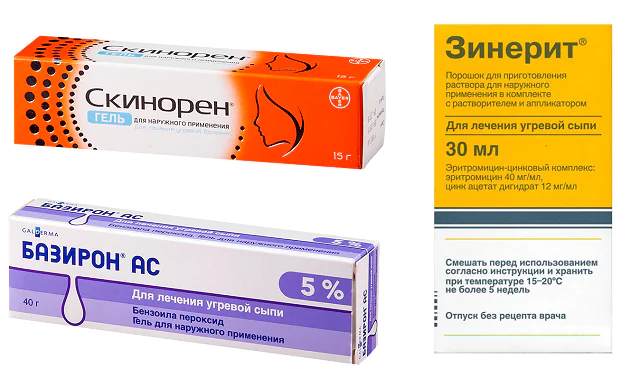 Medicamentos para el tratamiento de la foliculitis después de la depilación.
