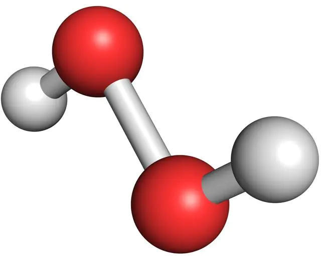 Formule 3D du peroxyde d'hydrogène
