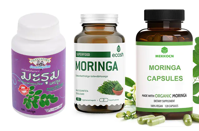 Moringa extract capsules