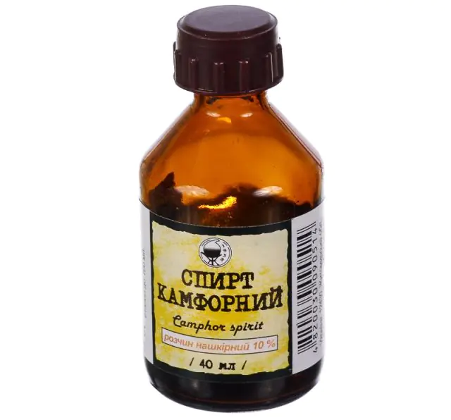 Camphor alcohol for papillomas