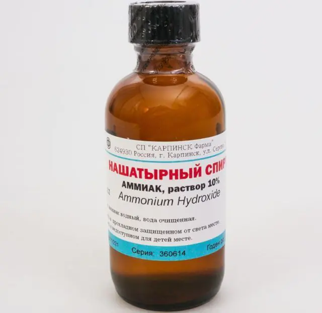 Ammonia for cauterization of papillomas