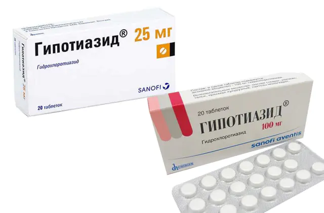 Hypothiazid diabetes insipidus kezelésére