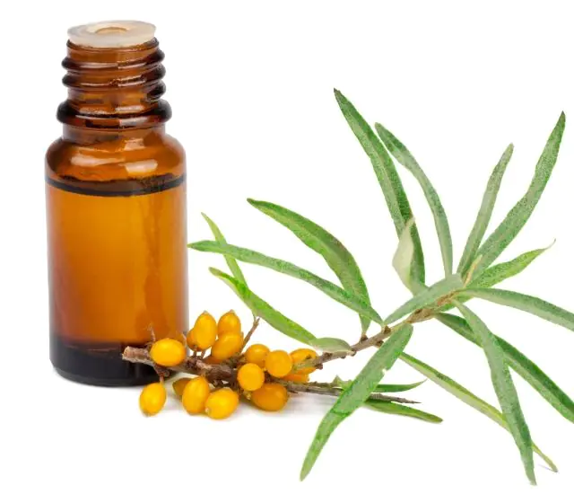 Sea buckthorn oil for the treatment of papillomas on the inner thigh