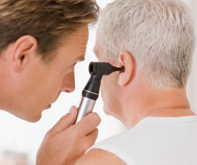 Diagnose von Papillomen im menschlichen Ohr