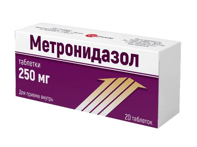 Metronidazol pro léčbu salpingitidy