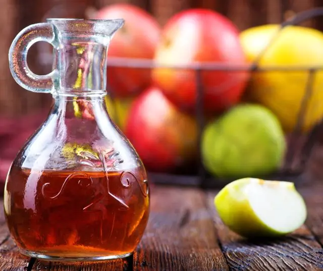 Hvordan ser æblecidereddike ud?