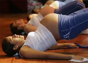 Oefeningen voor zwangere vrouwen.