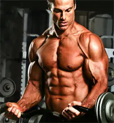 Vitality and internal energy of a person in bodybuilding and fitness.