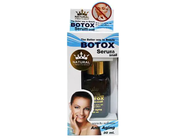 Botox sollevando il siero della pelle