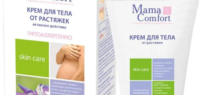 Krim tubuh Mama Comfort untuk stretch mark