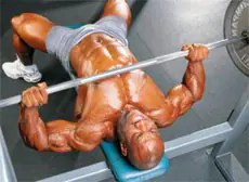 Como aumentar os músculos peitorais com uma barra?