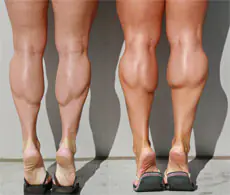 How to pump up calves at home for girls?
