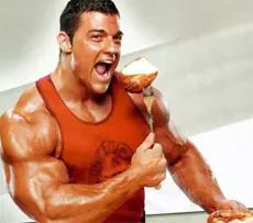 Bodybuilding-Ernährung zur Gewichtszunahme.