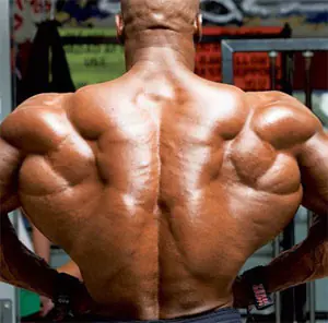 Do dumbbell shrugs and your back will be perfect.