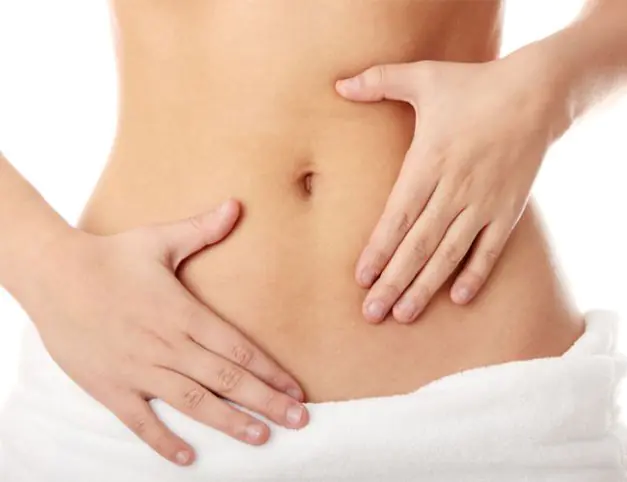 Anti-cellulite abdominal massage