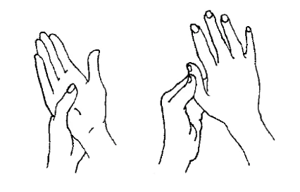 Massage tay