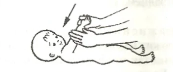 Stroking hand massage