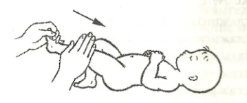 Stroking foot massage