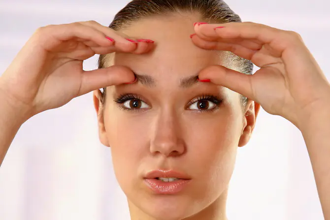 Stresi azaltmak için yüz masajı